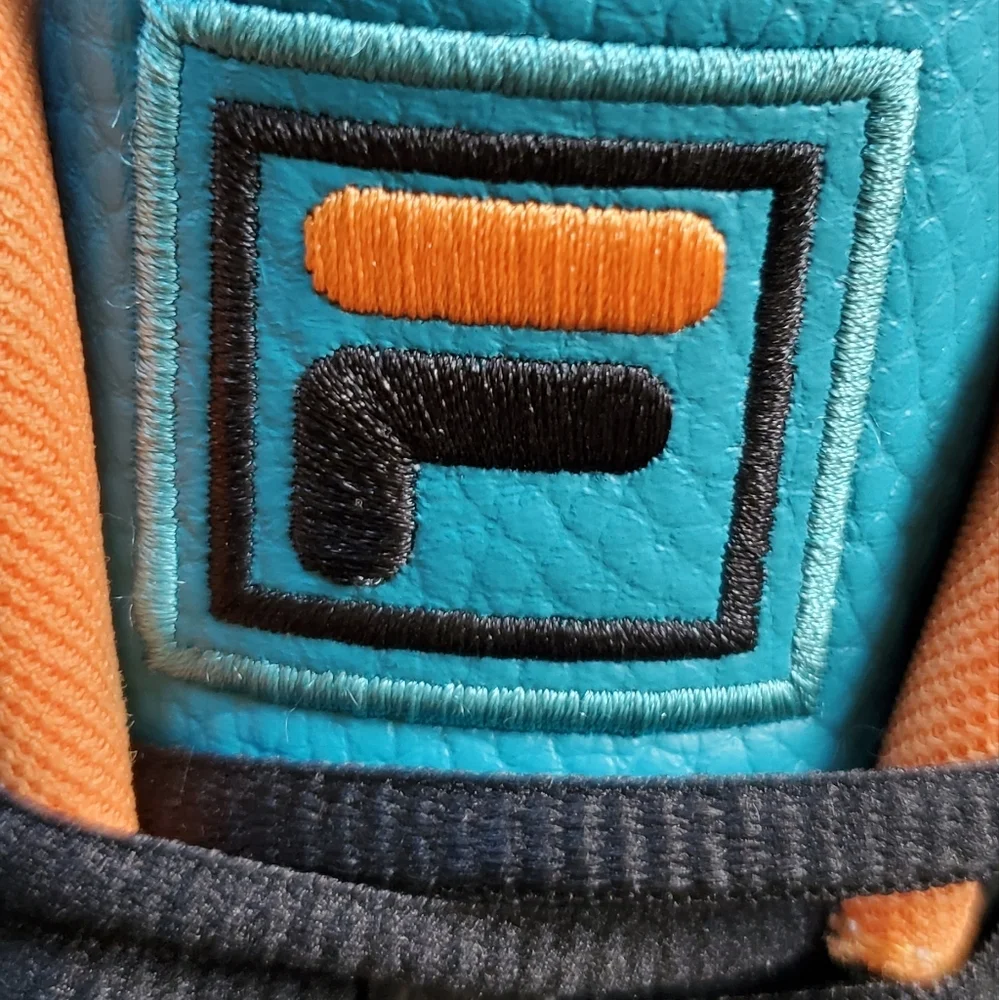 FILA MB Biscay Bay Teal Muskmelon Jamal Mashburn Detroit Pistons Basketball Shoe - Picture 9 of 13